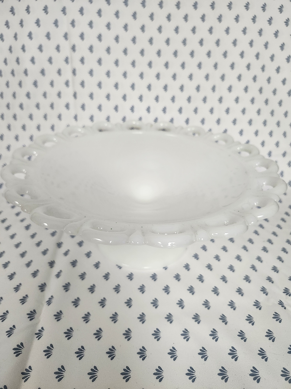 Anchor Hocking Milk Glass Pedestal Compote White
